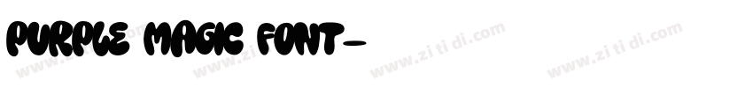 Purple Magic Font字体转换